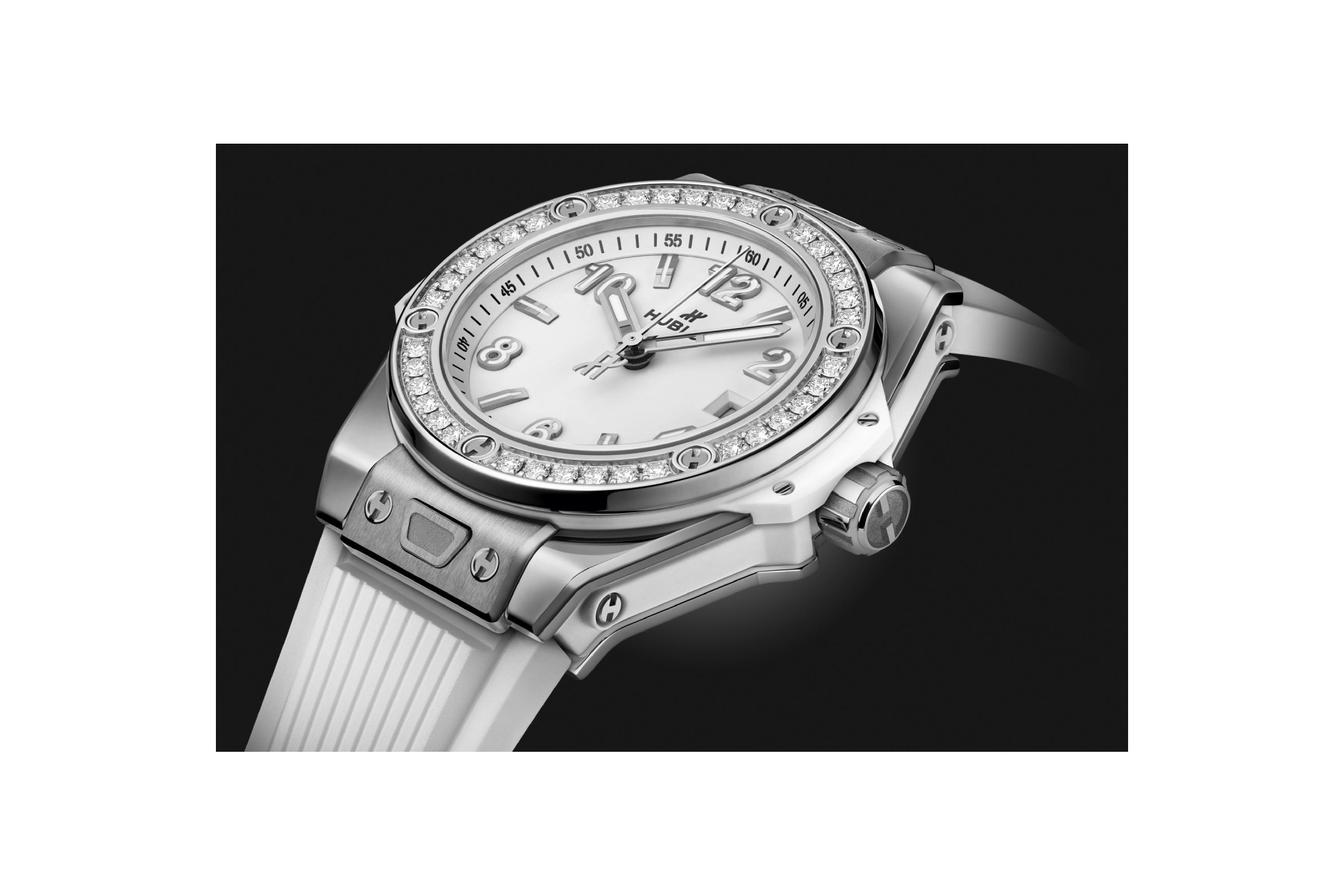Ladies' watch  HUBLOT, Big Bang One Click Steel White Diamonds / 33mm, SKU: 485.SE.2010.RW.1204 | watchphilosophy.co.uk
