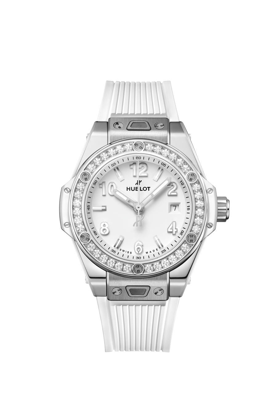 Ladies' watch  HUBLOT, Big Bang One Click Steel White Diamonds / 33mm, SKU: 485.SE.2010.RW.1204 | watchphilosophy.co.uk