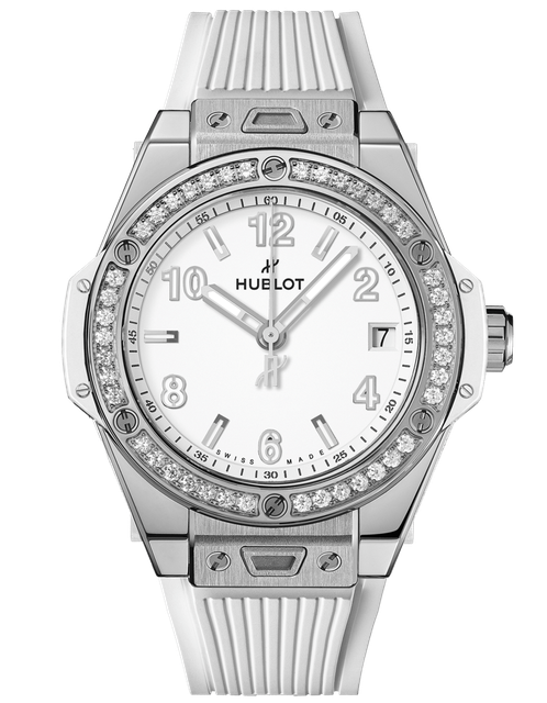 Ladies' watch  HUBLOT, Big Bang One Click Steel White Diamonds / 39mm, SKU: 465.SE.2010.RW.1204 | watchphilosophy.co.uk