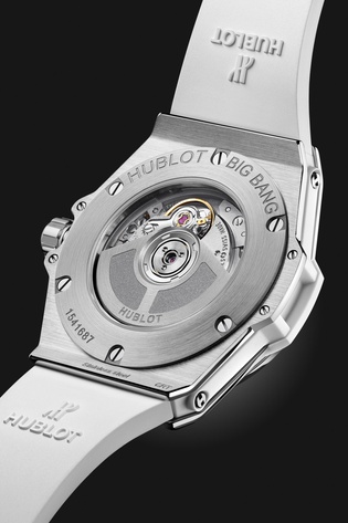 Ladies' watch  HUBLOT, Big Bang One Click Steel White Pave / 33mm, SKU: 485.SE.2210.RW.1604 | watchphilosophy.co.uk