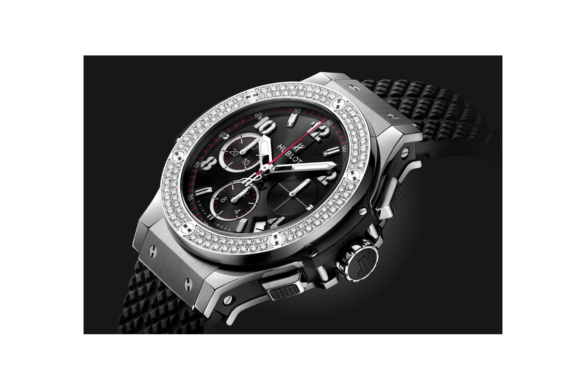 Men's watch / unisex  HUBLOT, Big Bang Steel Diamonds / 41mm, SKU: 341.SX.130.RX.114 | watchphilosophy.co.uk