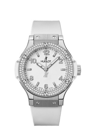 Ladies' watch  HUBLOT, Big Bang Steel White Diamonds / 38mm, SKU: 361.SE.2010.RW.1104 | watchphilosophy.co.uk
