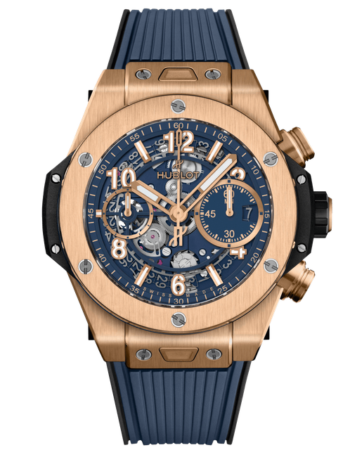 Men's watch / unisex  HUBLOT, Big Bang Unico King Gold Blue / 42mm, SKU: 441.OX.5181.RX | watchphilosophy.co.uk