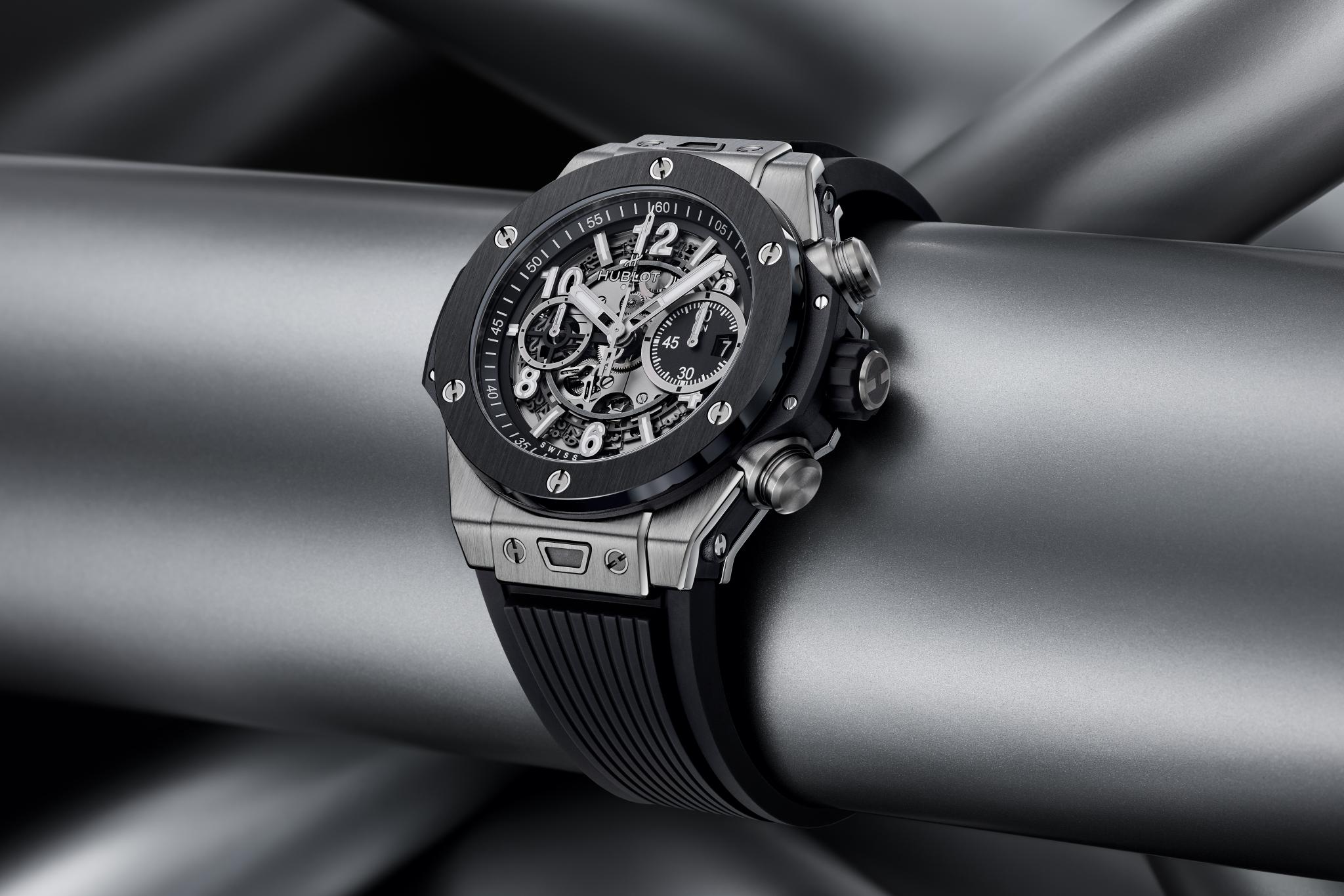 Men's watch / unisex  HUBLOT, Big Bang Unico Titanium Ceramic / 44mm, SKU: 421.NM.1170.RX | watchphilosophy.co.uk