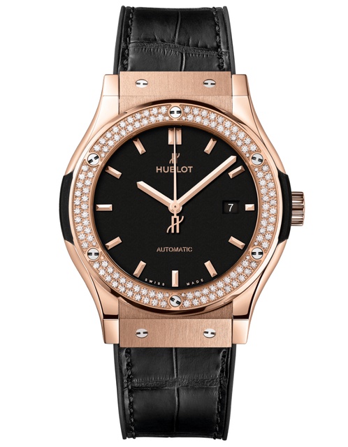 Men's watch / unisex  HUBLOT, Classic Fusion King Gold Diamonds / 42mm, SKU: 542.OX.1181.LR.1104 | watchphilosophy.co.uk
