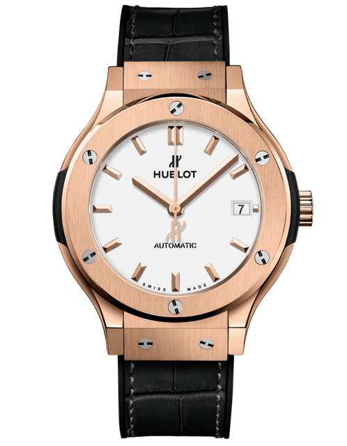 Men's watch / unisex  HUBLOT, Classic Fusion King Gold Opalin / 38mm, SKU: 565.OX.2611.LR | watchphilosophy.co.uk