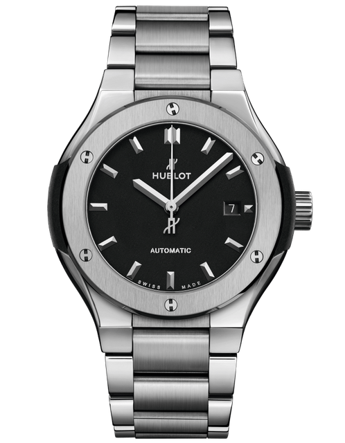 Men's watch / unisex  HUBLOT, Classic Fusion Titanium Bracelet / 33mm, SKU: 585.NX.1170.NX | watchphilosophy.co.uk