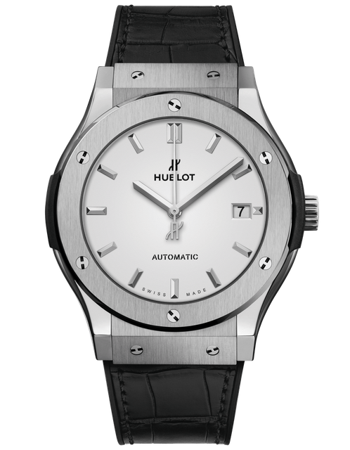 Men's watch / unisex  HUBLOT, Classic Fusion Titanium Opalin / 45mm, SKU: 511.NX.2611.LR | watchphilosophy.co.uk