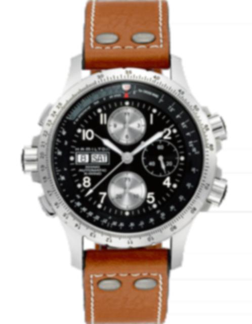 Men's watch / unisex  HAMILTON, Khaki Aviation X-Wind Auto Chrono / 44mm, SKU: H77616533 | watchphilosophy.co.uk