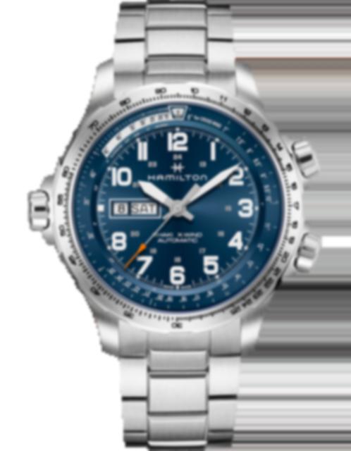 Men's watch / unisex  HAMILTON, Khaki Aviation X-Wind Day Date Auto / 45mm, SKU: H77765141 | watchphilosophy.co.uk