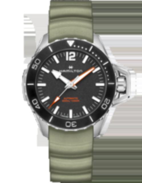 Men's watch / unisex  HAMILTON, Khaki Navy Frogman Auto / 46mm, SKU: H77825331 | watchphilosophy.co.uk