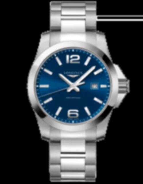 Men's watch / unisex  LONGINES, Conquest / 43mm, SKU: L3.760.4.96.6 | watchphilosophy.co.uk