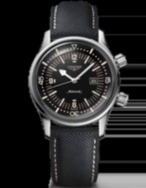 Men's watch / unisex  LONGINES, Legend Diver Watch / 36mm, SKU: L3.374.4.50.0 | watchphilosophy.co.uk