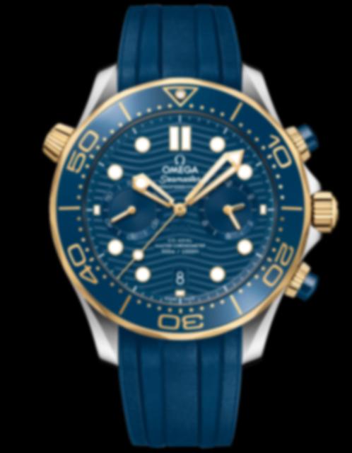 Men's watch / unisex  OMEGA, Diver 300m Co Axial Master Chronometer Chronograph / 44mm, SKU: 210.22.44.51.03.001 | watchphilosophy.co.uk